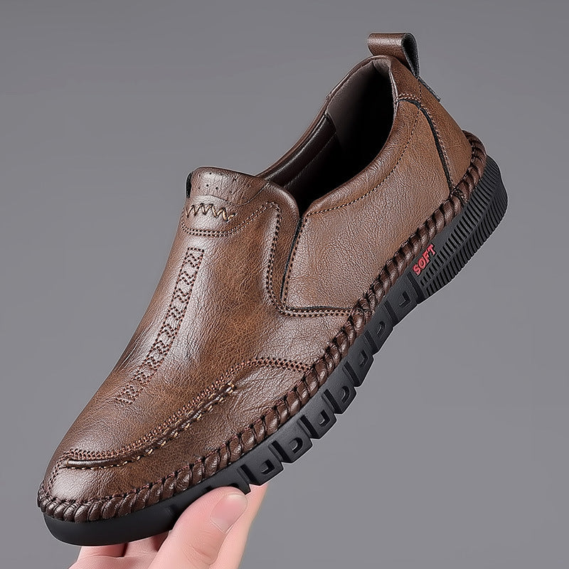 👞【39-44】Nowe męskie oryginalne skórzane buty casualowe miękka podeszwa antypoślizgowe oddychające skórzane buty