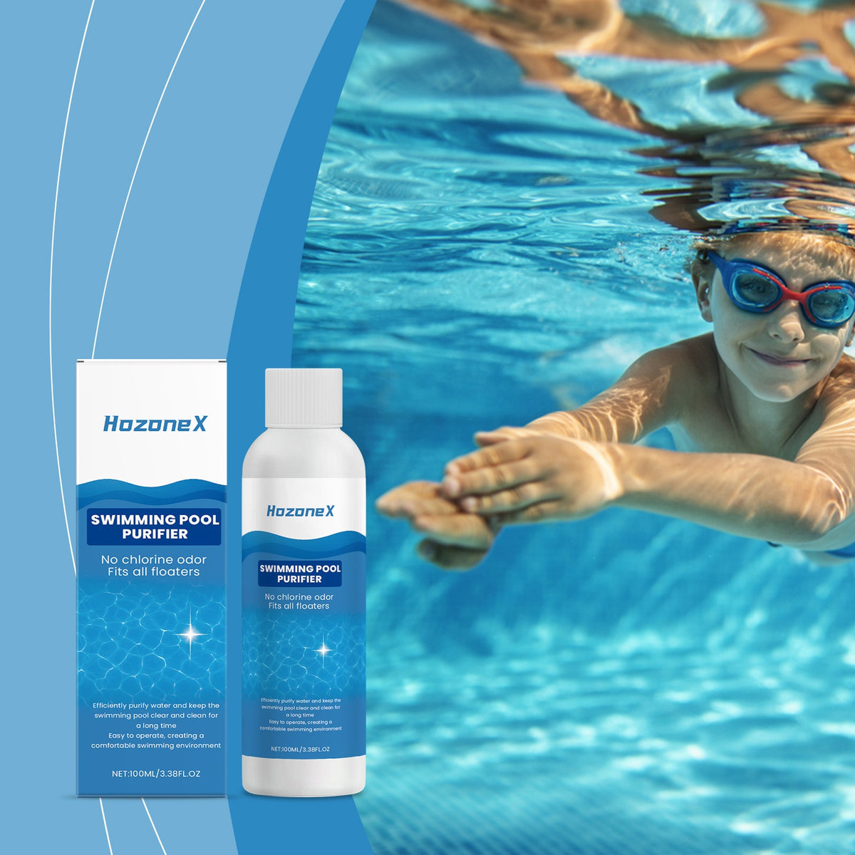 ⏰💦Kup jeden, a drugi dostaniesz gratis🏊‍♂️Klarownik basenowy – Uzyskaj czystą wodę w basenie w kilka godzin✨