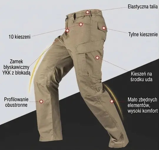 🔥【50% Promocji】🔥 [S-5XL] Ulepszone wodoodporne spodnie taktyczne wojskowe-4356014