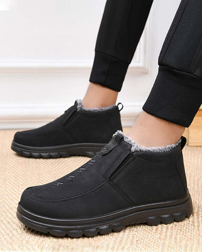 【39-47】❄️👞 Pánske zimné teplé topánky, vhodné na každodenné nosenie, s okrúhlou špičkou, teplé a pohodlné.