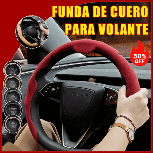 🚗【Compra 1 y llévate 1 gratis】Volante de cuero para coche, adecuado para todas las estaciones, antideslizante, absorbe el sudor y resistente al desgaste.