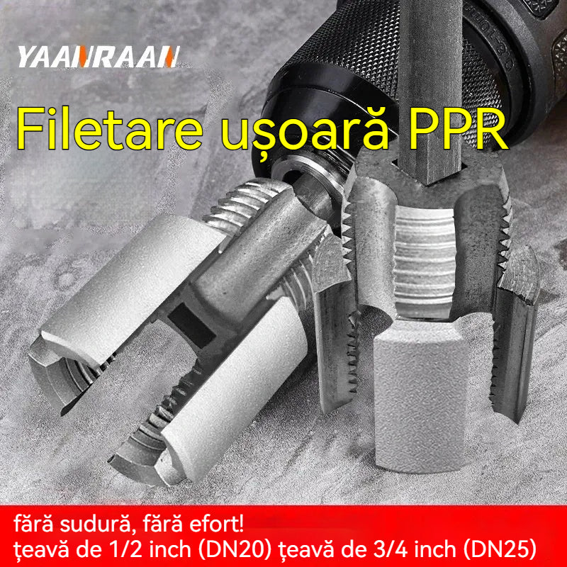 🔩 Filetare ușoară PPR – fără sudură, fără efort! 【Set 2 bucăți – pentru țevi de 1/2” (DN20) și 3/4” (DN25)】