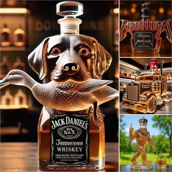 【Cumpărați 1 obțineți 1 gratuit】🧊🥃Set de sticle de whisky cu design amuzant (300–330 ml)｜10 modele creative și unice｜Cadou original și decor cool pentru bar