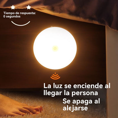 🏡💡【Compra 1 y llévate 1 gratis】Luz LED inteligente que detecta el cuerpo humano, fácil de cargar y práctica