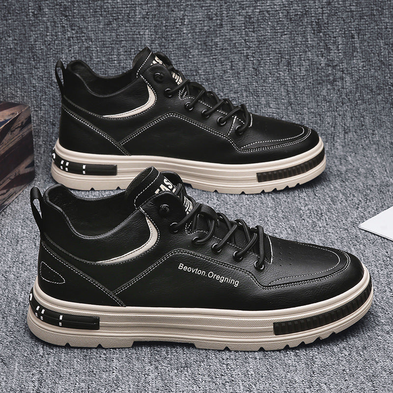 🔥【50% off】👟【39-44】2025 oddychające, skórzane, męskie, płaskie buty biznesowe