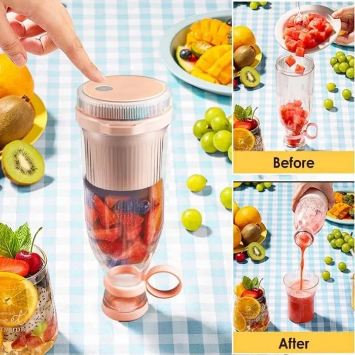 ✨🍎【Kup 1, a 1 dostaniesz gratis】Przenośna sokowirówka – Zabierz ją ze sobą i ciesz się świeżym, zdrowym sokiem z owoców i warzyw zawsze i wszędzie.
