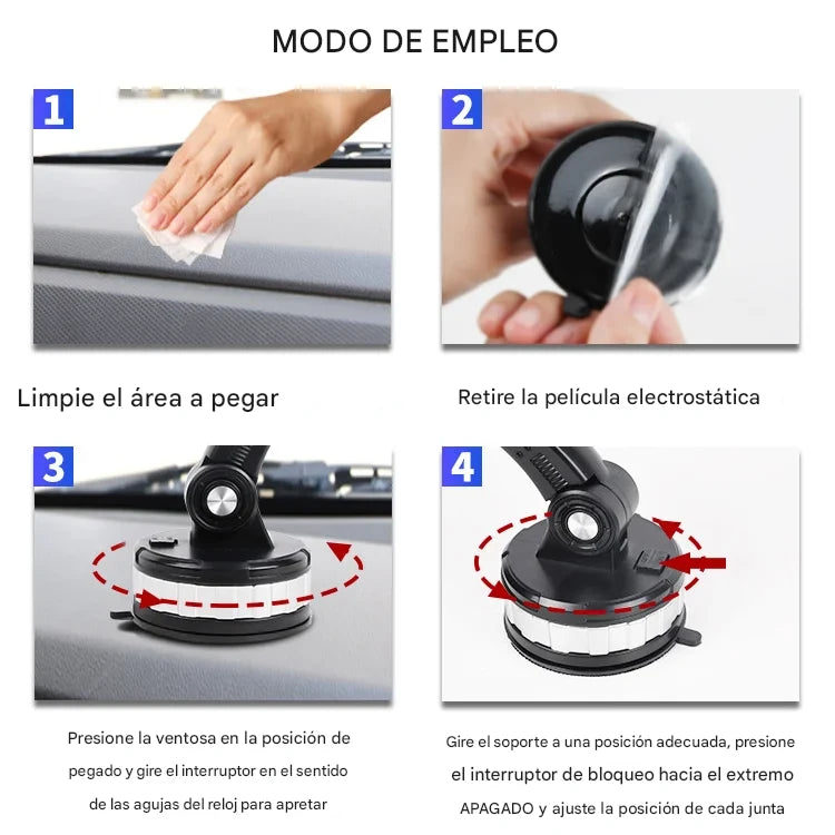 🔥【Compre 1 y obtenga 1 gratis】🚗Soporte para teléfono para automóvil multifuncional, ¡puede soportar hasta 5 kg!