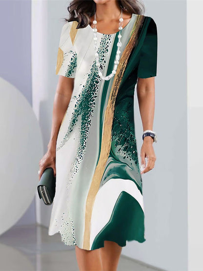 👗【XS-5XL】 2024 Seksowna sukienka z okrągłym dekoltem dla kobiet