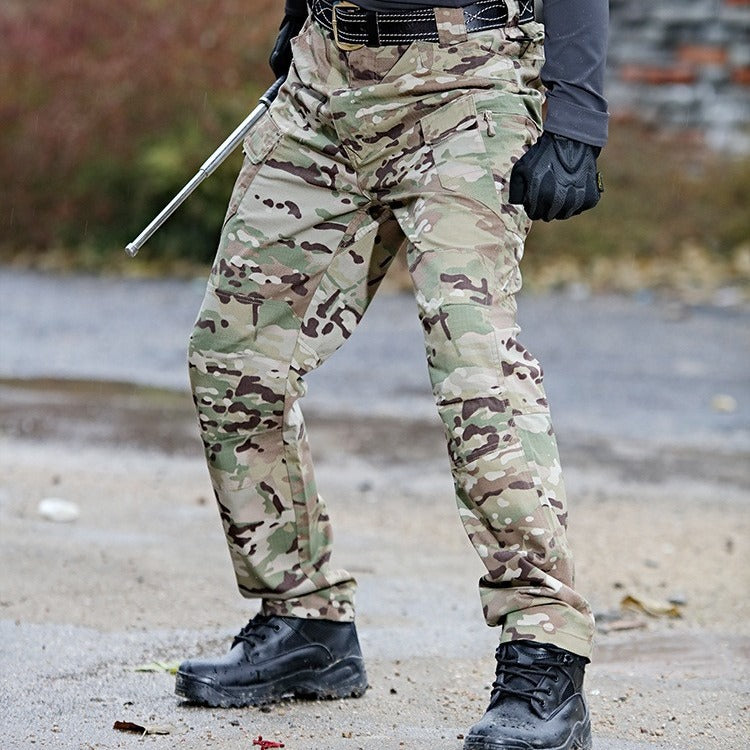 Męskie wodoodporne i odporne na ścieranie spodnie taktyczne S-6XL | Cargo, robocze i outdoor (40–105 kg)