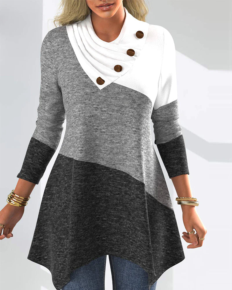 【S-3XL】 jesienno-zimowa nowa czysta bawełniana sukienka z długim rękawem dla kobiet