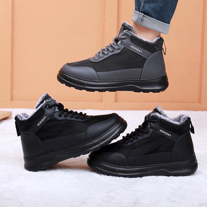 【39-44】🥾❄️Nowe zimowe śniegowce męskie, z podszewką z polaru, miękka podeszwa, odpowiednie do aktywności na świeżym powietrzu