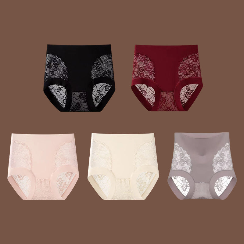 【Kup 2, a 3 dostaniesz gratis】Damskie, bardzo elastyczne, bezszwowe majtki koronkowe modelujące brzuch, modelujące sylwetkę i podnoszące pośladki-4222184