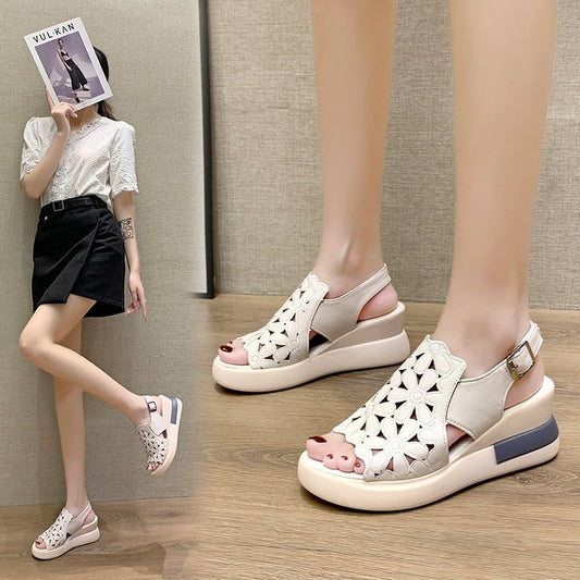 ✨【35-40】👡Sandały na obcasie w stylu retro z miękką podeszwą i miękką podeszwą