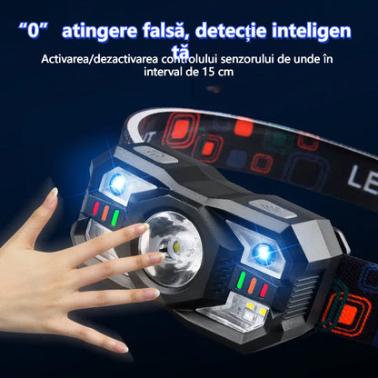 💡🌟【Kup 1, a otrzymasz 1 gratis】🔥🔥Inteligentna lampa indukcyjna o długim czasie pracy baterii, montowana na głowie, nocna latarka wędkarska