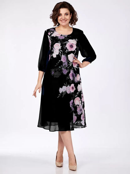 🌸Wyprzedaż błyskawiczna – 49% ZNIŻKI💥💕【S-5XL】 Elegancka wiosenna sukienka z kwiatowym nadrukiem 🌷💃