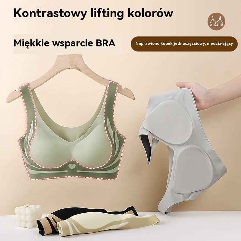 【4 sztuk】【40-85 kg】Wygodny, oddychający, bezfiszbinowy, bezszwowy biustonosz