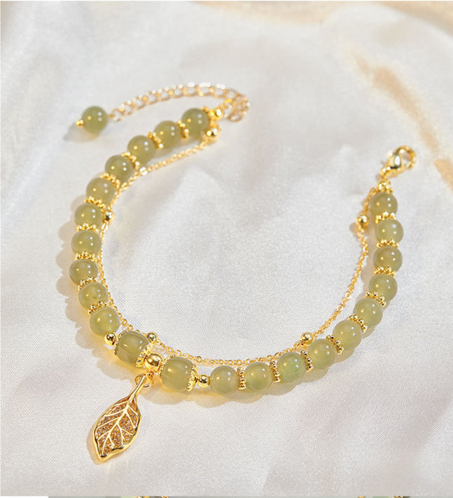✨ Nový náramok z 14k zlata Hetian Jadeite 