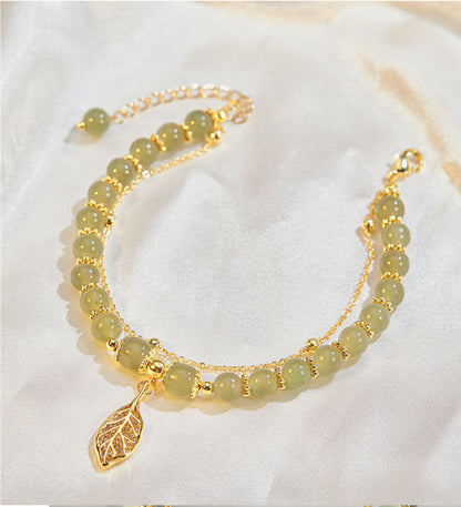 ✨ Nový náramok z 14k zlata Hetian Jadeite 