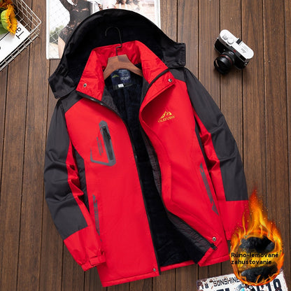 ❄️🧥【2XL-6XL】Pánsky zimný kabát, zosilnená flísová podšívka, vetruodolný, dažďuodolný a teplý.