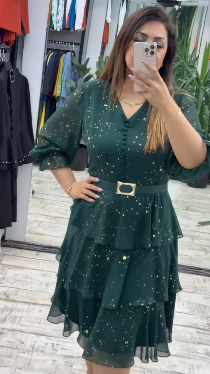 【🥇Gorąca wyprzedaż】(S-5XL) 💋 Wysokiej jakości sukienka z szyfonu
