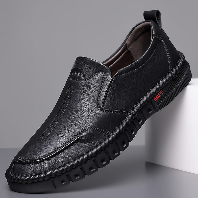 👞【39-44】Nowe męskie oryginalne skórzane buty casualowe miękka podeszwa antypoślizgowe oddychające skórzane buty