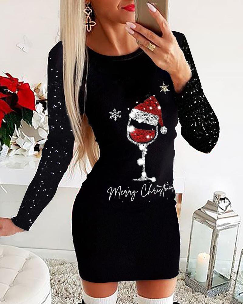 🔥【S-5XL】Vestido navideño de manga larga de otoño e invierno 2025