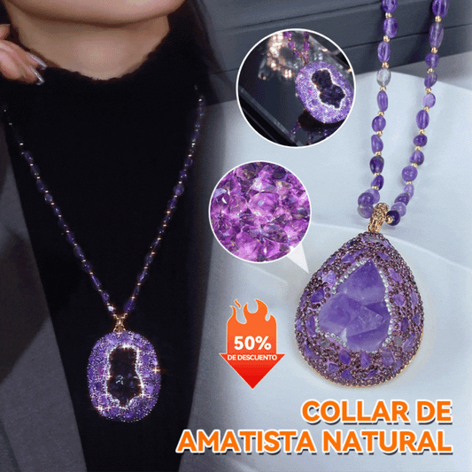 ✨Luksusowy naszyjnik z naturalnym, surowym ametystem