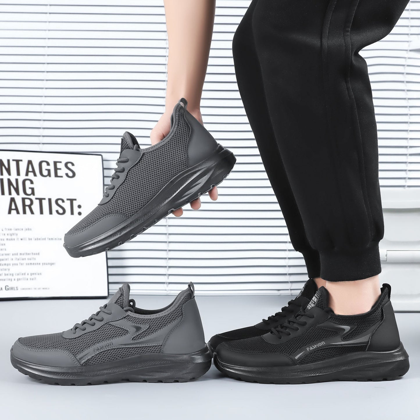 【39-44】Nueva colección de zapatos de hombre para el verano de 2026: versátiles, transpirables y de estilo deportivo informal.