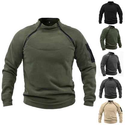 【S-4XL】Pánske teplé jesenné a zimné outdoorové tričko s dlhým rukávom 