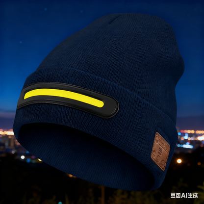 🔥Kúpte 1 a dostanete 1 zadarmo🔥🧢Nabíjateľná LED čiapka s Bluetooth，Zostaňte v teple💡
