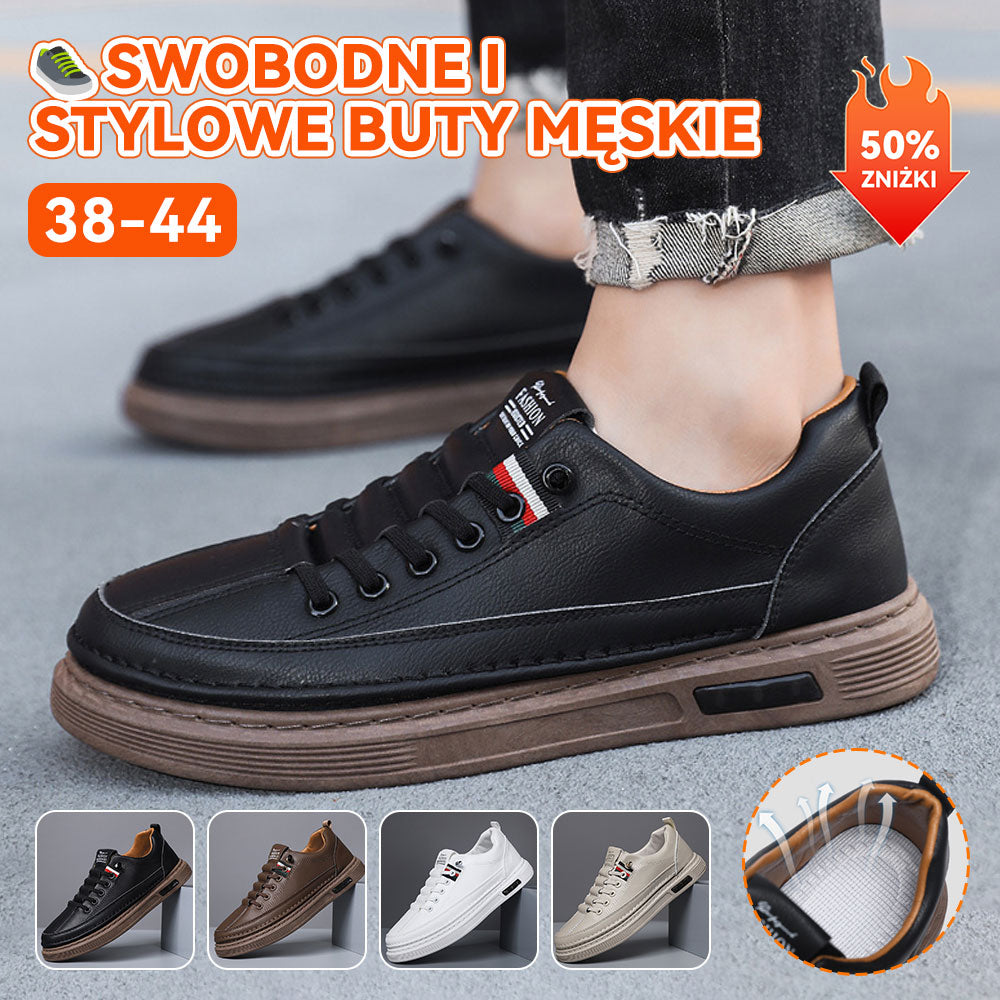 🔥【Bestsellerowy produkt】👞【38-44】2026 Męskie buty skórzane wysokiej jakości, casualowe i wygodne.