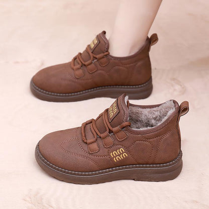 🔥【35-41】Zimné nové štýlové plyšové zahustené teplé snehové čižmy 2025, pohodlné, protišmykové, hrubá podrážka vám neunaví nohy