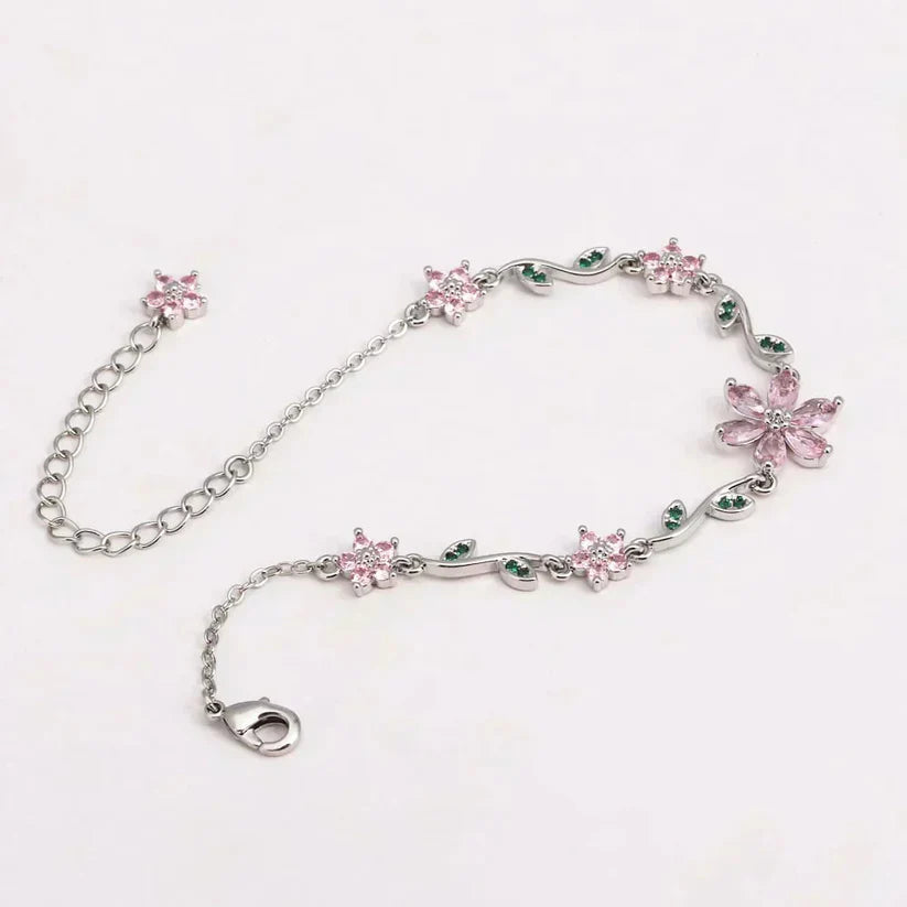 💕【Compra uno y llévate otro gratis】📢¡50% de descuento! 🔥Novedad 2026🔥: 🌼Pulsera Floral (Ideal para regalar)