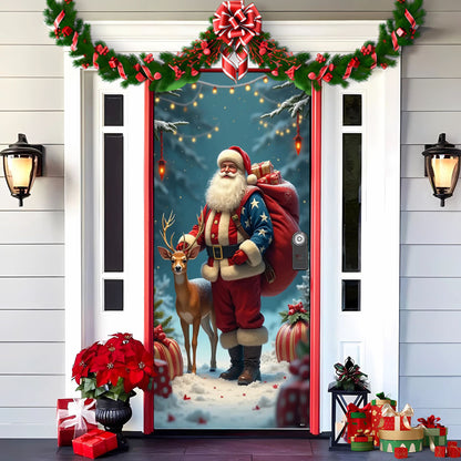 【Compra 1 y llévate 1 gratis】🎄Oferta anticipada de Navidad: 50 % de descuento en 🎅Decoraciones navideñas para puertas🎅