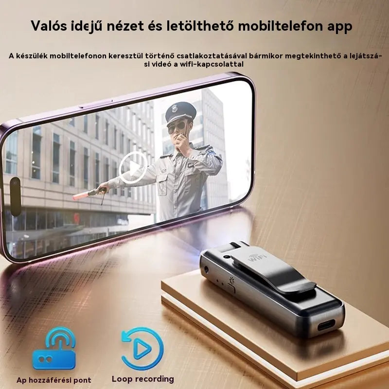 🔥【Időkorlátozott ajánlat!】⏳HD kamera, hordozható mellkasra rögzíthető felvevő, professzionális akciókamera.