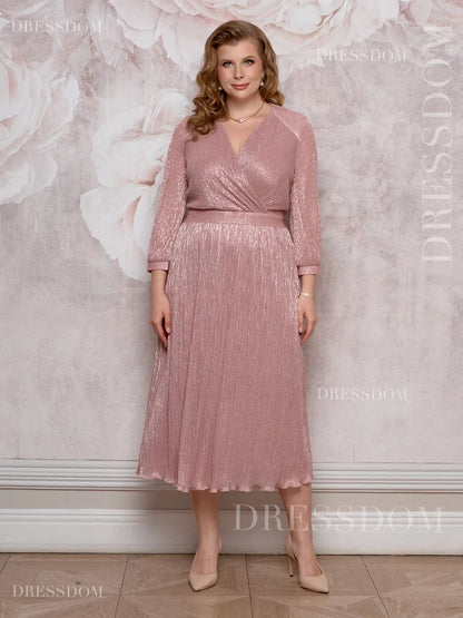 【S-5XL】💐Rochie cu efect de degrade strălucitor｜Ușoară și vaporoasă｜Elegantă și întineritoare