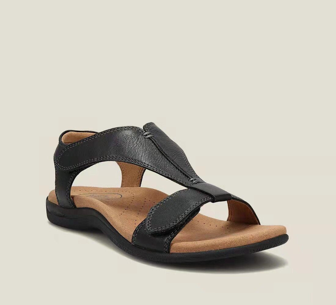 ✨ Puha valódi bőr női szandál vastag talppal – kényelem és stílus egyben! 👡