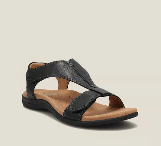 ✨ Puha valódi bőr női szandál vastag talppal – kényelem és stílus egyben! 👡