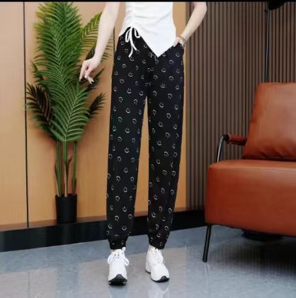 🔥🔥【Kúp 1 a 1 dostaneš zadarmo】☀️👖 Jarné letné hodvábne nohavice s vysokým pásom a širokými nohavicami 