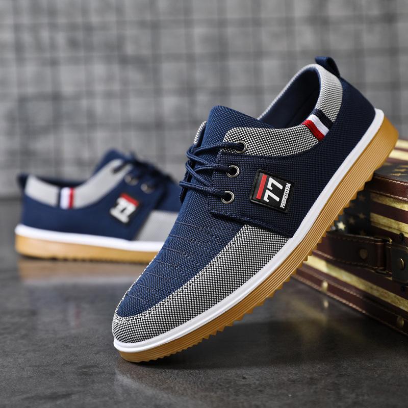 🔥HOT SALE🔥【39-44】 2024 Casual oddychające buty z płótna dla mężczyzn 3573936