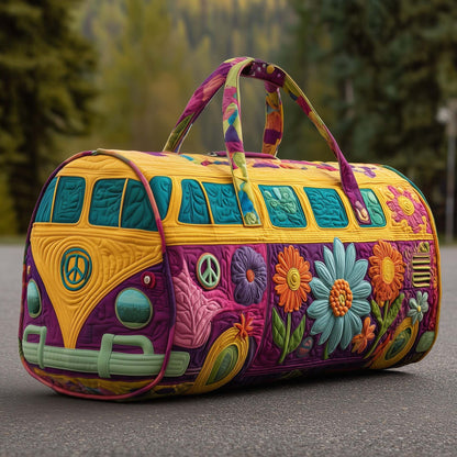 👜💐【(16x8x8) palců】Polstrovaná cestovní taška Hippie Van