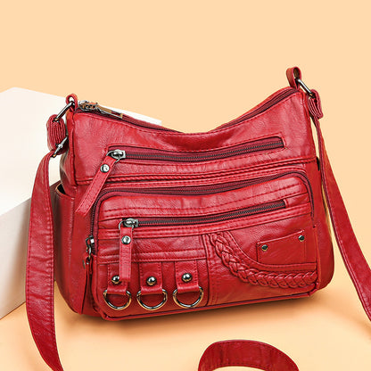 💥【50% zľava po obmedzenú dobu】👜2025 nová mäkká kožená veľkoobjemová kabelka cez rameno/crossbody 