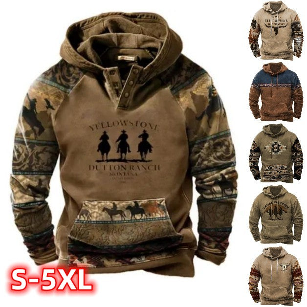 🔥📢Limitowany czas 42% rabatu 🔥[S-5XL] 2024 męska, pogrubiona bluza 3D z długimi rękawami, zapewniająca ciepło i zimno jesienią i zimą