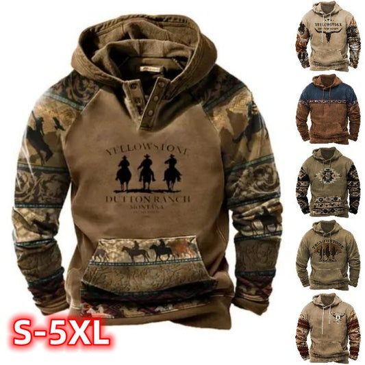 🔥📢Limitowany czas 42% rabatu 🔥[S-5XL] 2024 męska, pogrubiona bluza 3D z długimi rękawami, zapewniająca ciepło i zimno jesienią i zimą