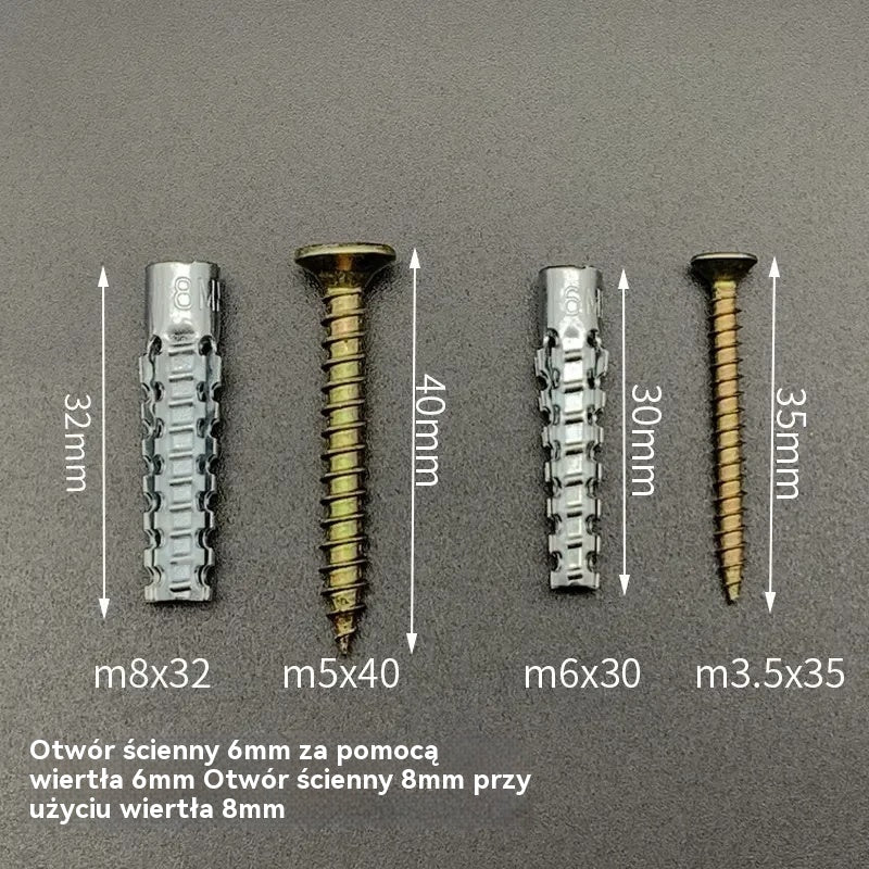 【300 szt.】🔩 Superwytrzymały metalowy kołek rozporowy z ząbkami do solidnych mocowań na każdej ścianie