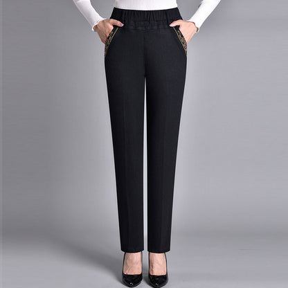 🔥【XL-5XL】👖2025 Jesienne damskie proste dżinsy ze stretchem