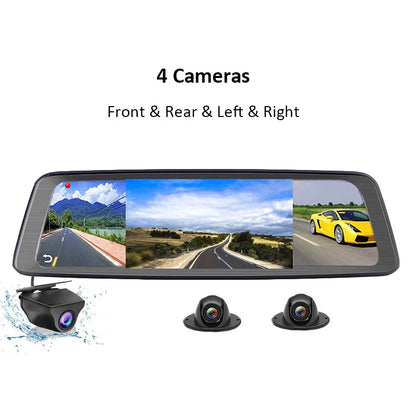 🚗Flagowy rejestrator samochodowy na pełnym ekranie💻 Ultrawyraźny obraz 4K HD📲 Połączenie z aplikacją telefonu komórkowego, sterowanie głosowe🎙 Podwójne nagrywanie z przodu i z tyłu