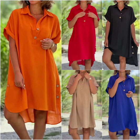 🔥👗【S-5XL】Wysokiej jakości, lekka i oddychająca modna sukienka.