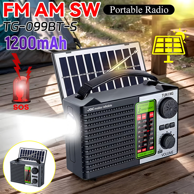 💥🏕️Wielofunkcyjne radio przenośne, radio AM, wbudowany moduł Bluetooth, dźwięk wielostrefowy