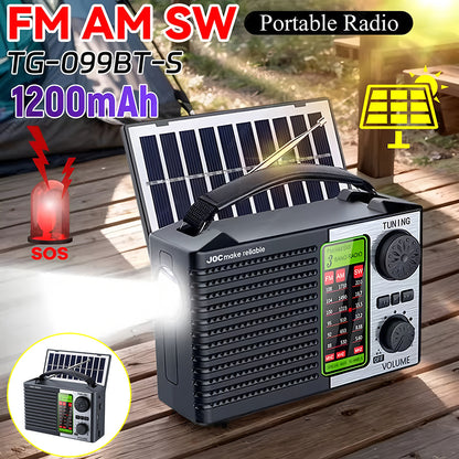 💥🏕️Wielofunkcyjne radio przenośne, radio AM, wbudowany moduł Bluetooth, dźwięk wielostrefowy